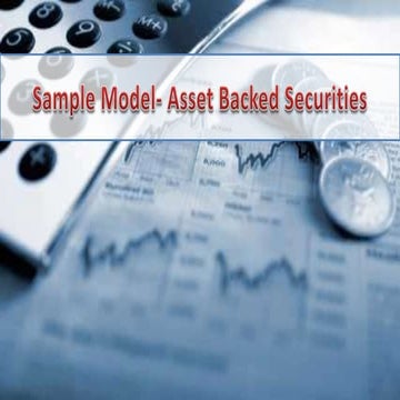 Cash flow model-Securitization Rating 