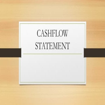 CASHFLOW ppt by a bcom hons 3rd year in college