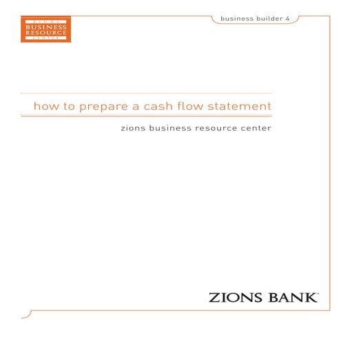 Cash flow statement