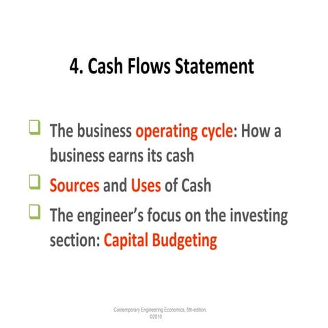 Cash flow statement
