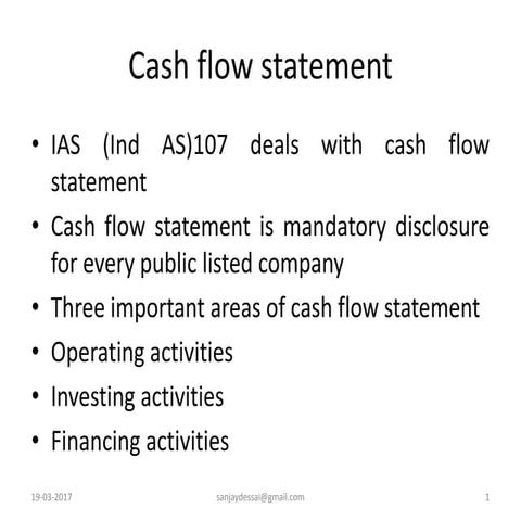 Cash Flow Statement