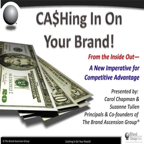 Cash In On Your Brand | PPT