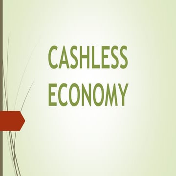 Cashless economy