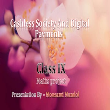 Cashless society and digital payments