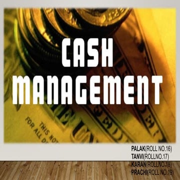 Cash management (4)