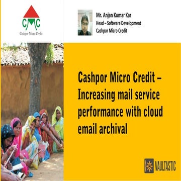 Cashpor Micro Credit - Increasing mail service performance with cloud email a...