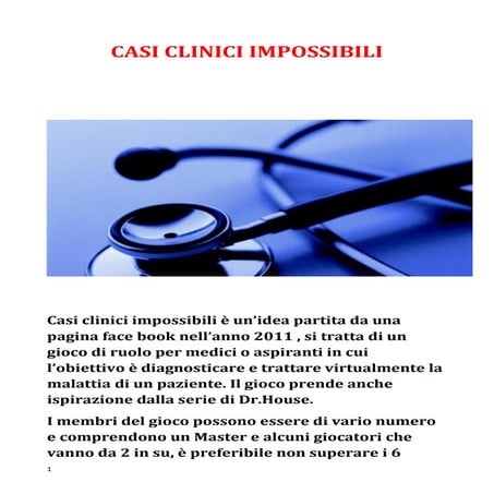 CASI CLINICI IMPOSSIBILI 