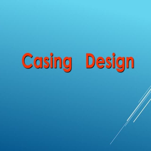 Drilling Engineering - Casing Design | PDF