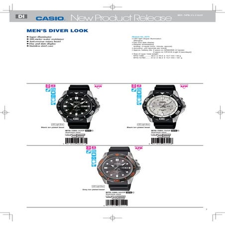 Casio new models april | PDF