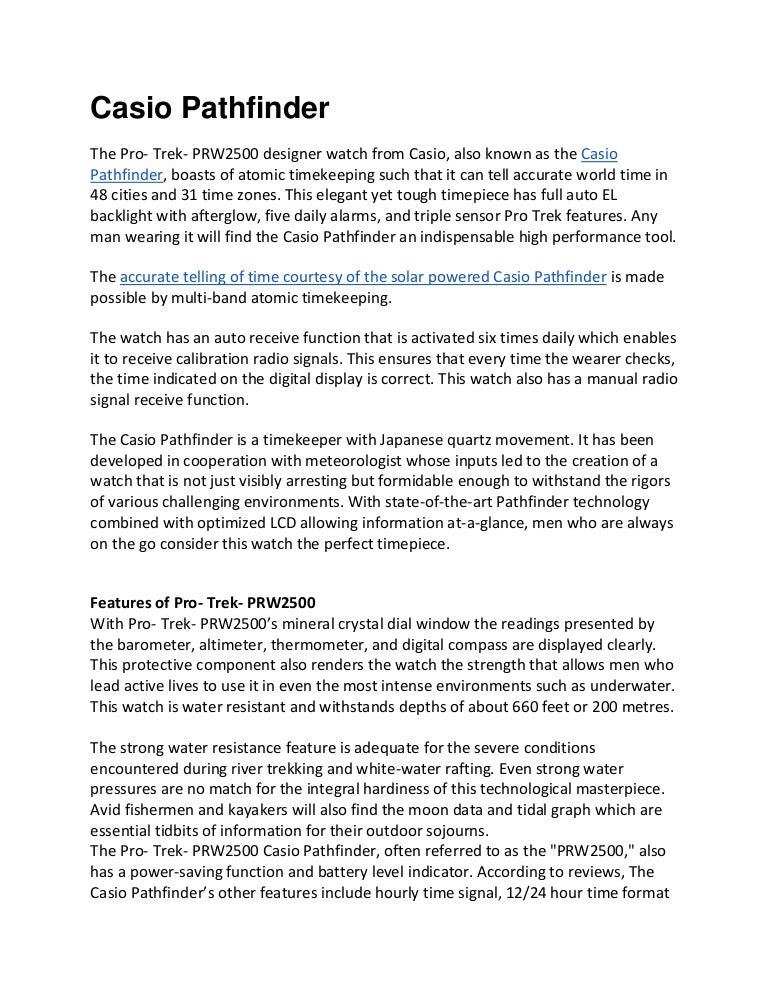 casio pathfinder altimeter calibration
