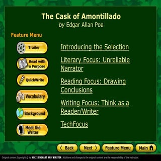 Cask of amontillado