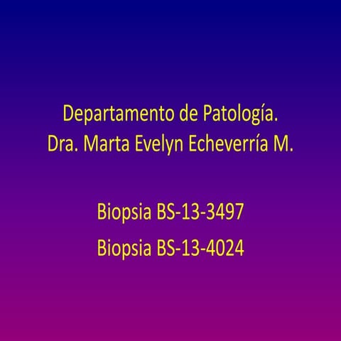 Caso Interesante - Tuberculosis - Bulas - Biopsia