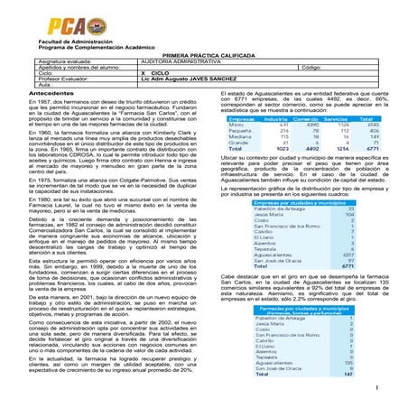 Caso 1 auditoria administrativa