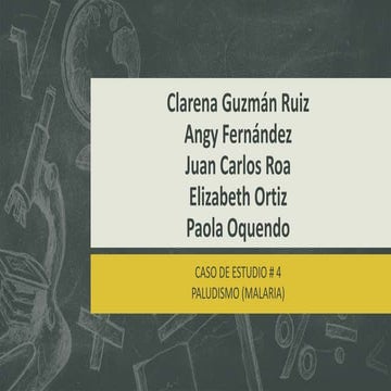 Caracteristicas de la Malaria (Paludismo)