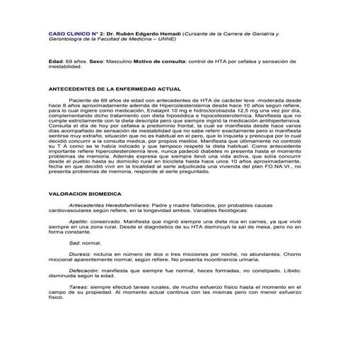 Caso clinico de neumonia