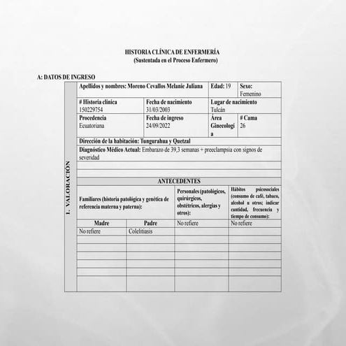valoracion de enfermeria | DOC