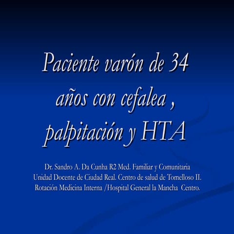 Caso clínico. hta 2ª