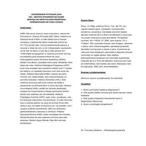 Caso clínico infectologia pediátrica 02