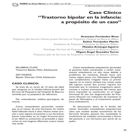 Caso clínico trastorno bipolar en la infancia a proposito de un caso 4 págs. ok