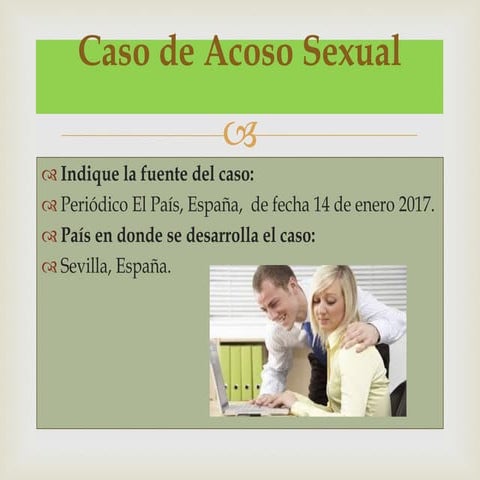 Caso de acoso sexual