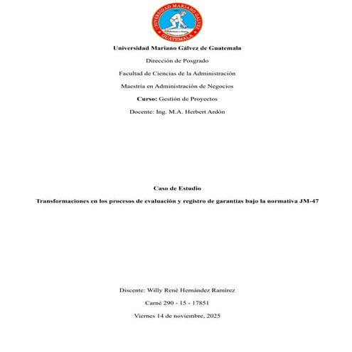 Caso de Estudio Transformaciones en los procesos de evaluación y registro de ...
