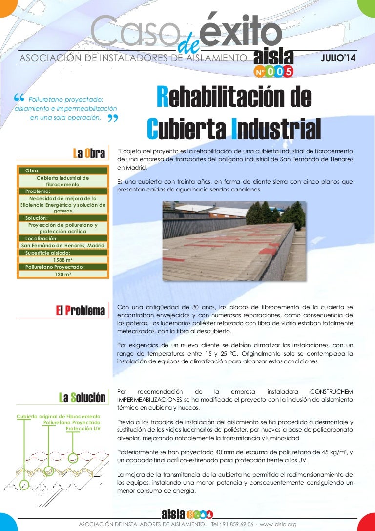 Caso de éxito: Rehabilitación de Cubierta Industrial