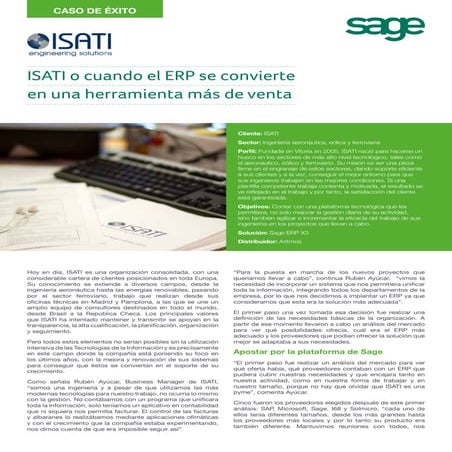 ISATI unifica toda su información gracias a Sage ERP X3