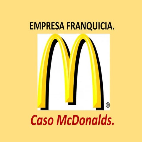Caso mcdonalds