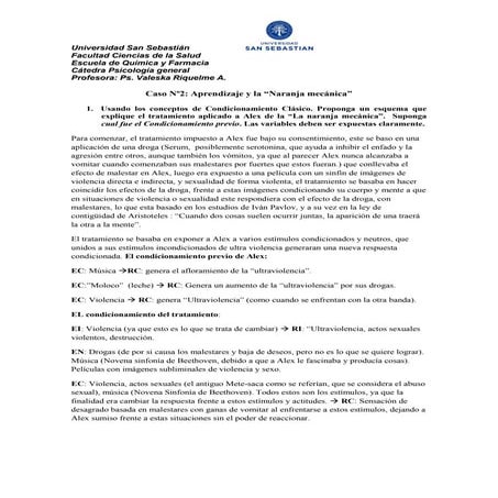 Caso n2 naranja mecanica