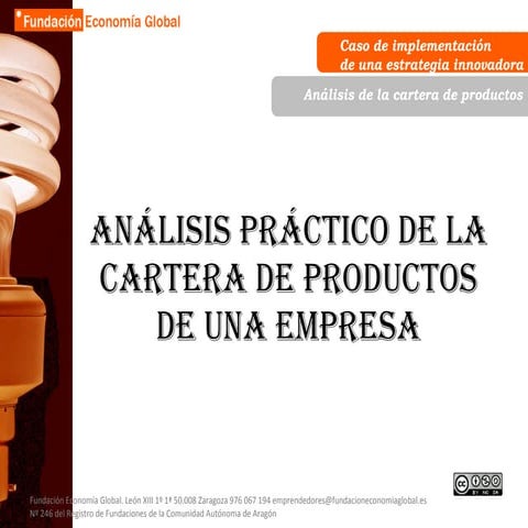 Análisis de una cartera de productos