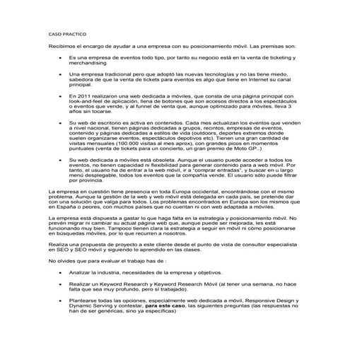 Caso practico....venta de tickets