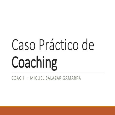 Caso práctico de coaching