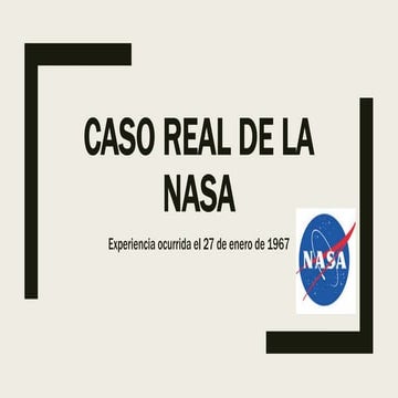 Caso real de la nasa | PPTX