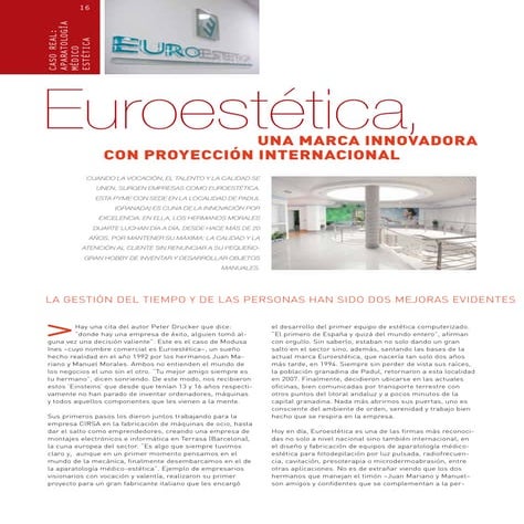 El caso de EUROESTÉTICA, una marca innovadora con proyección internacional
