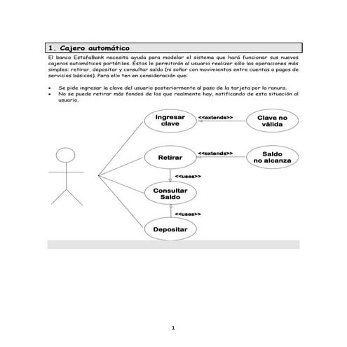 Casos de estudio para diagramas de clases