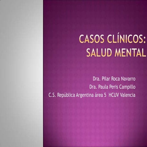Casos clinicos salud mental 