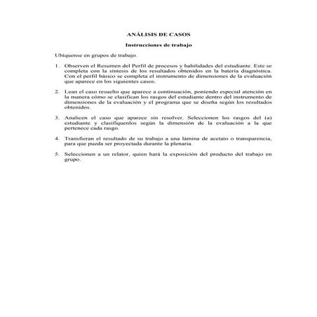 Casos para analizar