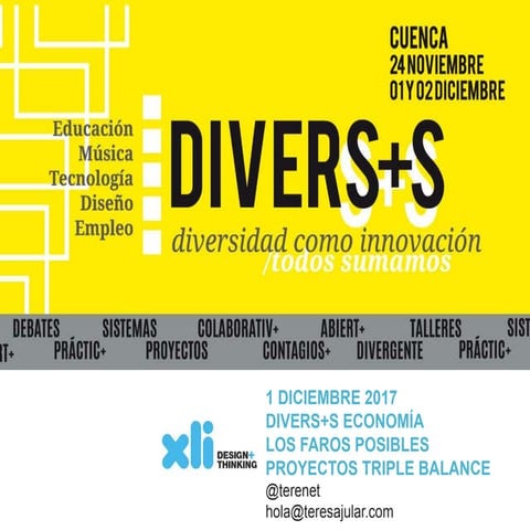 Los faros posibles. Proyectos Triple Balance