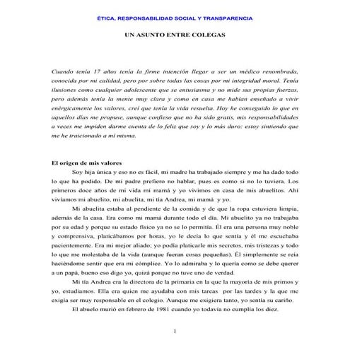 Caso unasuntoentrecolegas