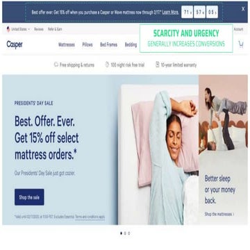 Casper’s Use of Scarcity & ‘Risk Removal’ | PPTX
