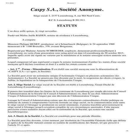 L'avocat Thierry Afschrift dans la société Caspy de Philippe Henry