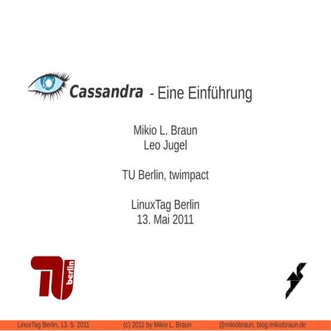 Cassandra - Eine Einführung