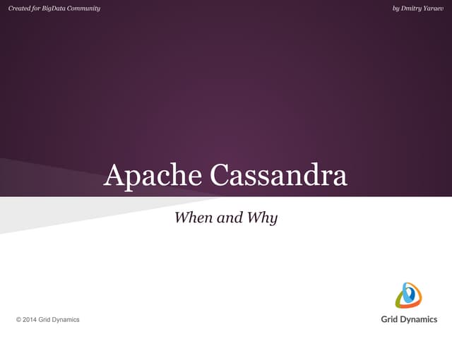 Введение в Apache Cassandra