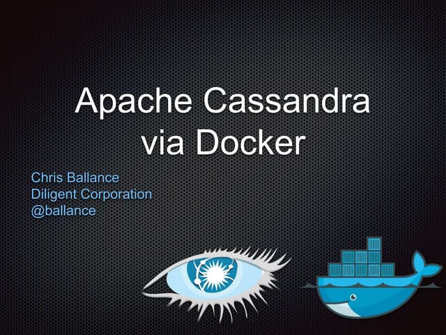 Cassandra via-docker