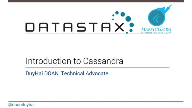 Cassandra introduction mars jug