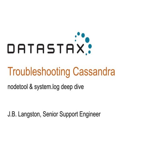 Cassandra Day Atlanta 2015: Troubleshooting with Apache Cassandra