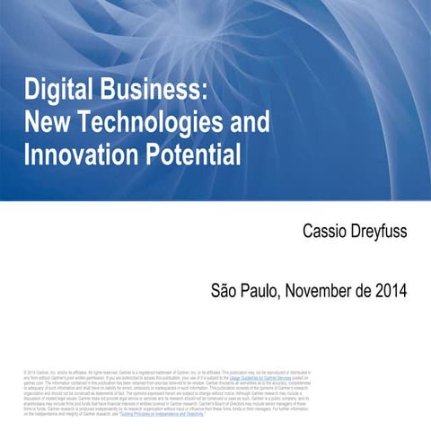 As Novas Tecnologias e o Potencial de Inovação em Governo