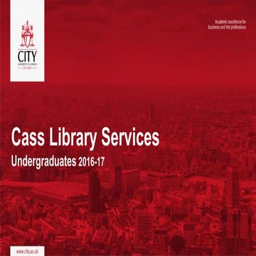 Cass ug induction 2016-17