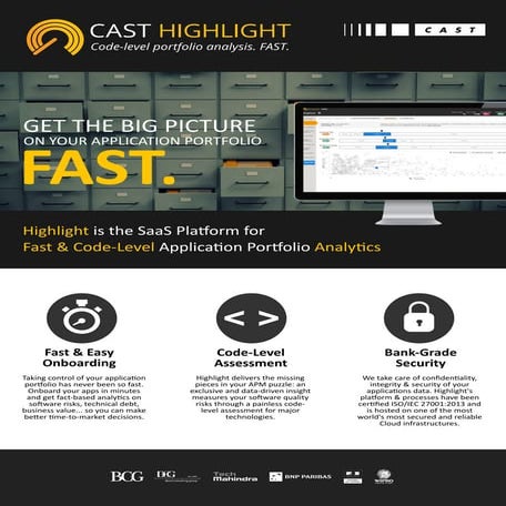 CAST Highlight: Code-level portfolio analysis. FAST.