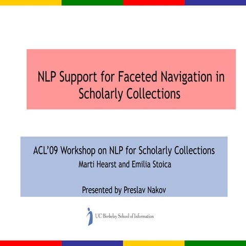 The Castanet Algorithm for semi-automatically inducing faceted metadata